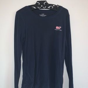 Vineyard Vines Dark Blue Long Sleeve T shirt